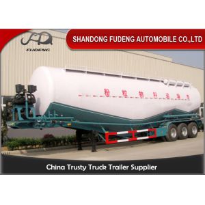Carbon Steel V shape Bulk cement tanker trailers 3 axles silo cement carrier