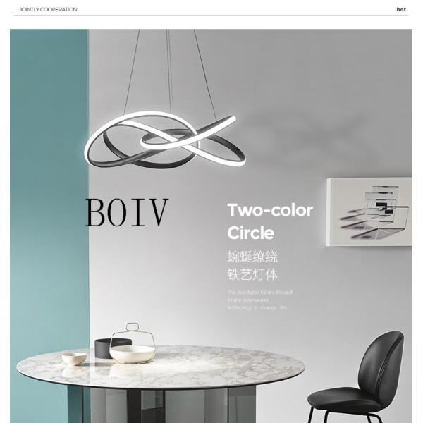 modern simple Nordic creative chandelier Atmospheric meal hanging Luminaire for living room, staircase and bedroom