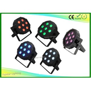 Quality Slim Led Flat Par Light Small Par Can Led Plastic House 7 x 10w 4-In-1 Qua Color Rgbw Color 12pcs/lot for sale
