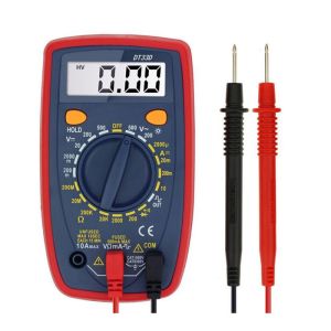 DT33D AC DC Voltage LCD Digital Clamp Multimeter Electronic Tester With Blue