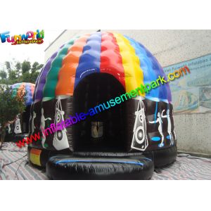 Crazy Air Music Commercial Bouncy Castles For Dancing Customized
