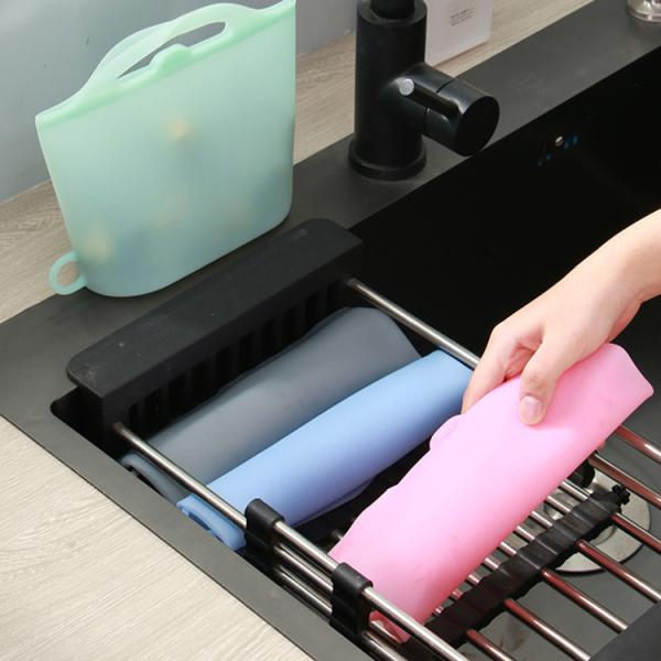 1500ml Fruits Reusable Silicone Food Storage Bags Sustainable Multi Colors