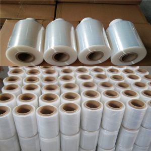 China Small 10cm 15cm Roll Width Pe Stretch Wrap Packaging Film For Handle And Manual on sale