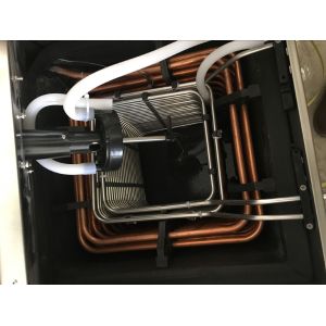 Vertical water cooling system beer cooling dispenser