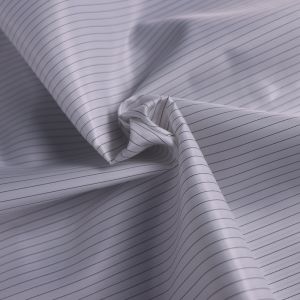 Washable Dust-proof Anti-static ESD Polyester Fabric With 2.5mm Stripe