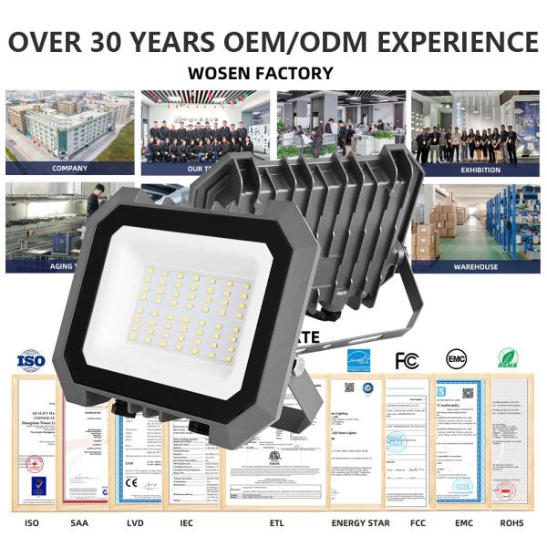 Ip65 20w Outdoor LED Solar Flood Lights Modular Explosion Proof