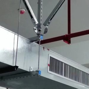 1.95kg Galvanized Steel Earthquake Cross Brace Seismic Bracing Ductwork