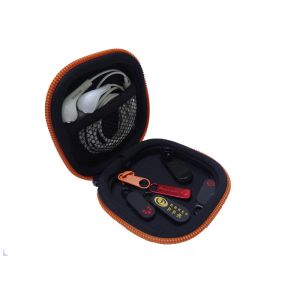 Shockproof EVA Headphone Case With Separate Compartment Mesh Pocket