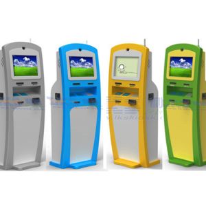 Quality Free Standing Touch Screen Hotel Lobby Kiosk With Telephone for sale