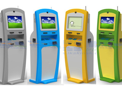 Buy All In One Card Dispenser Self Checkout Kiosk IR / SAW / Capacitive Touch Screen at wholesale prices