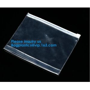 Water Proof Clear Pvc Slider Plastic Zipper Bag Resealable Zip Lock Packing Poly