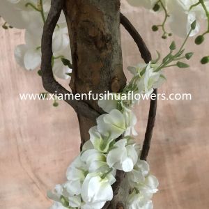 wholesale wedding table centerpieces tree mini white pink fake cherry blossom