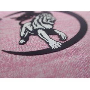 Black Matt Silicone Molding Heat Transfer Clothing Labels High - Elastic