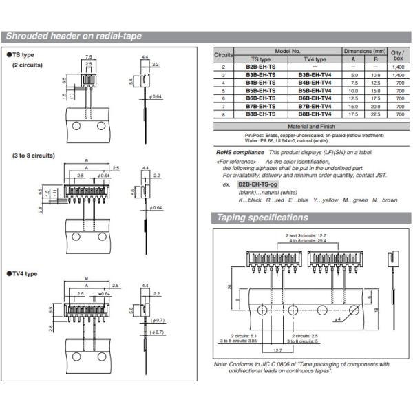2.5mm Pitch JST EH Connectors Terminal BEH-001T-P0.6 SEH-001T-P0.6
