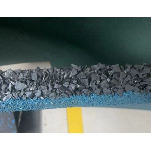 Outdoor Coloring Rubber Floor Mats 1m*1m*40mm 50mm with Grooves Bottom