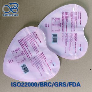 High-Barrier AL/PE Collagen Gummy Packaging Bag | Child-Resistant Zipper,