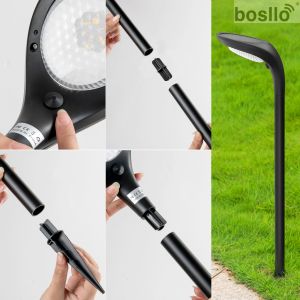 BLACK Outdoor Solar Pathway Lights with 750mAh Battery Capacity