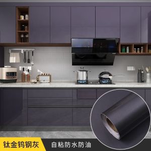 Furniture Film Kitchen Cabinet Film PVC Vinyl Adhesive Cupboard Door Stickers