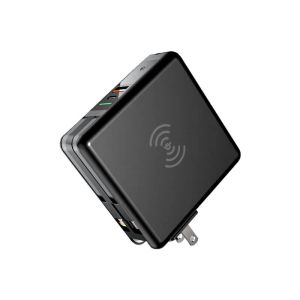 China Rubber Oil Input Tablet PC 10W Wireless Charging Power Bank on sale