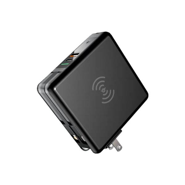 Rubber Oil Input Tablet PC 10W Wireless Charging Power Bank