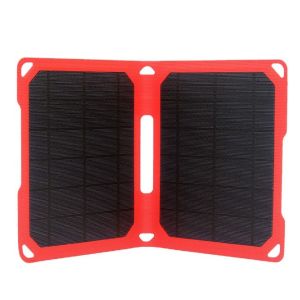 Lightweight 14W Solar Powered Smartphone Charger For Outdoor Camping