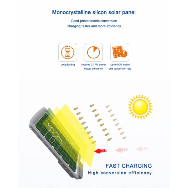 60watt Stand Alone Pole Integrated Ip66 Solar Street Lamp
