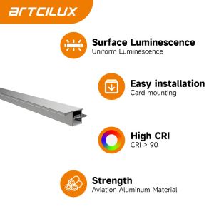 Hand Shaking Sensor Switch LED Aluminum Profile Light One Side Luminescence for