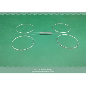 Fiber coupler, 1x4 port, made in China, 25:25:25:25 split ratio, 250um bare