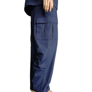 Custom Navy Blue BDU Military Uniform Set Polyester Cotton