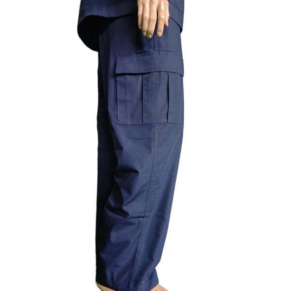 Custom Navy Blue BDU Military Uniform Set Polyester Cotton
