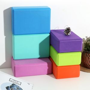 W150MM High Density Recycled Foam Yoga Blocks Workout EVA Pink