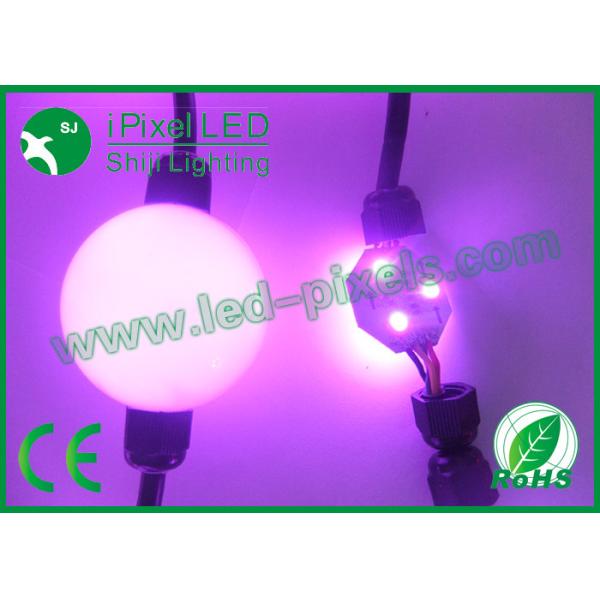 50mm DC24V 4pcs SMD5050 DMX LED Light Wateproof IP67 rgb LED pixel Ball