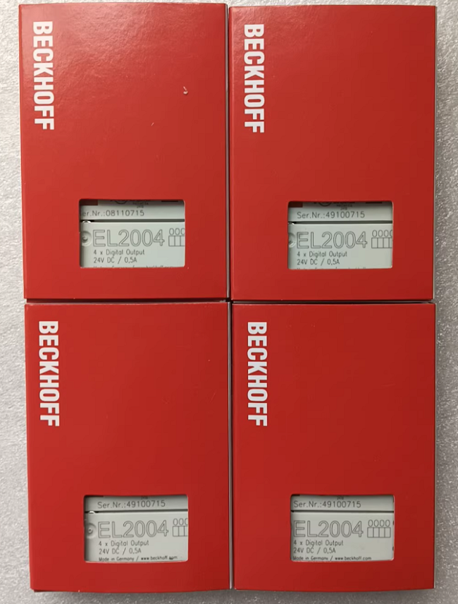EL2004 Beckhoff EtherCAT 4-channel Digital Output Terminal Module 24VDC