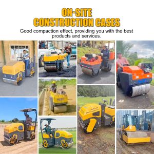 Road Roller Manufacturer Double Wheels Hydraulic Vibrating Tandem Roller Earth