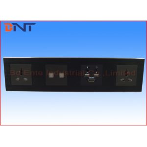 Intelligent Media Hub , Brushed Aluminum Alloy Mutimedia Wall Socket