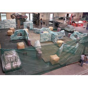 Interesting Inflatable Paintball Bunker Field, Tarpaulin PVC Inflatable Box