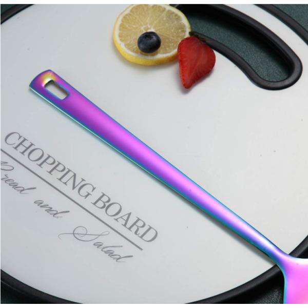 Phthalatefree Stainless Steel Kitchen Utensil Sets , Rainbow Cooking Utensils