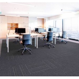 Custom Office Carpet Flooring / 100 Polypropylene Twist Pile Carpet