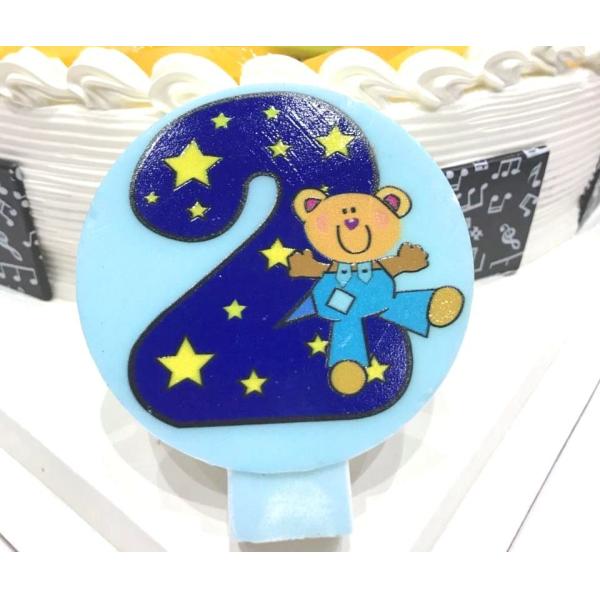 Cute Round Shape Number Printable Birthday Candles For Cake Decorating No