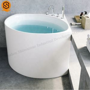 GMC Matte Solid Stone Bathtubs Fireproof Freestanding Stone Bathtub