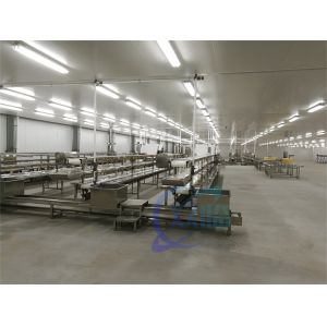 3KW Stable Shrimp Processing Machine 10000x1150x1550mm Practical