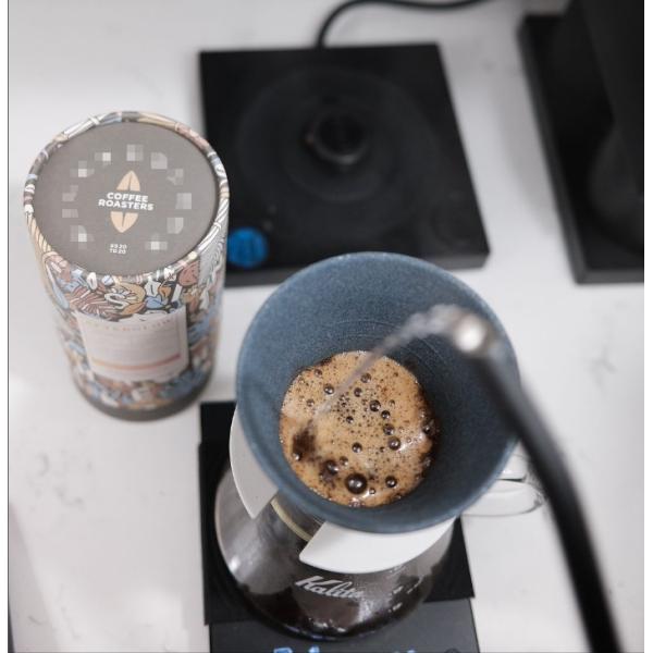 Natural Coffee Bean Drink Powder Container Paper Tube Tea Box Round Paper Tea Package Tube