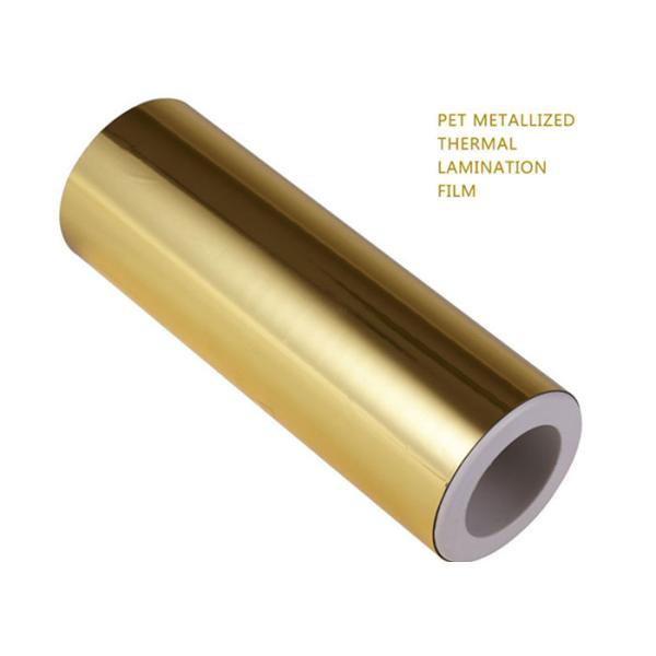 Buy PET Metalize Polyester Lamination Film Gold Sliver Finished 2800m at wholesale prices