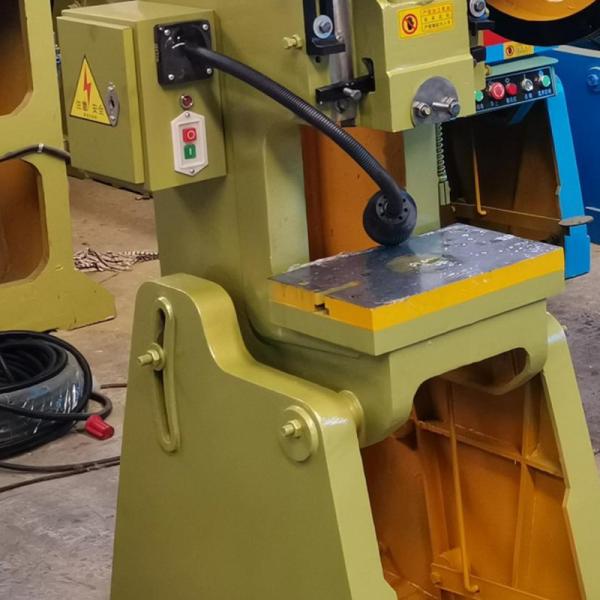 12T Small Power Press Machine , 130mm CNC Hydraulic Plate Punching Machine For Mini Parts