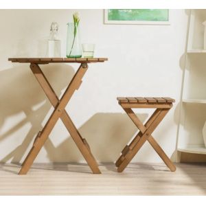 Portable Bamboo Wooden Picnic Wine Tray With Folding Legs Light Luxury Nordic