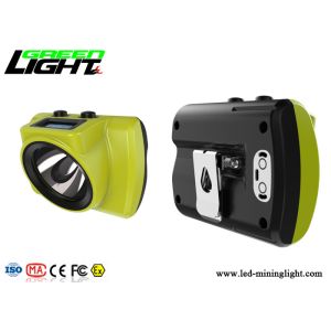 18000lux 385lum Cordless Led Miners Cap Lamp Tempered Glass Lens Transmittance