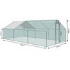 Outdoor Heavy Duty 6x3x2m Dog Run Chicken Coop