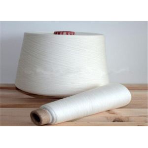 Dyed Color 100% Polyester Spun Yarn 30S Eco Friendly Paper Core / Plastic Core