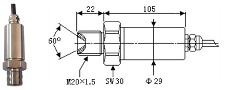 10VDC Ultra High Pressure 1500MPa Atmospheric Pressure Transducer