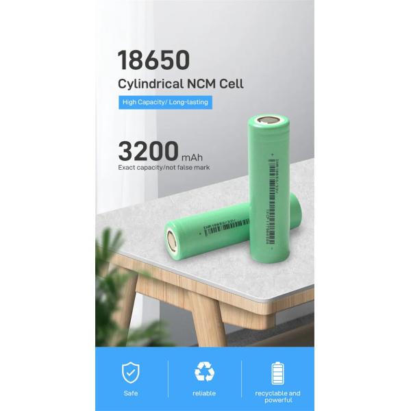 LiFePO4 Lithium Battery Wholesale Li-ion 18650 Battery Cells Rechargeable 3.7V 2000mah 2600mah High Capacity 3000mah